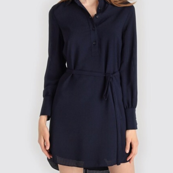 Armani Exchange | Dresses | Armani Exchange Womens Navy Blue Shirt Dress |  Poshmark